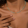 Turquoise & Gold Beaded Necklace